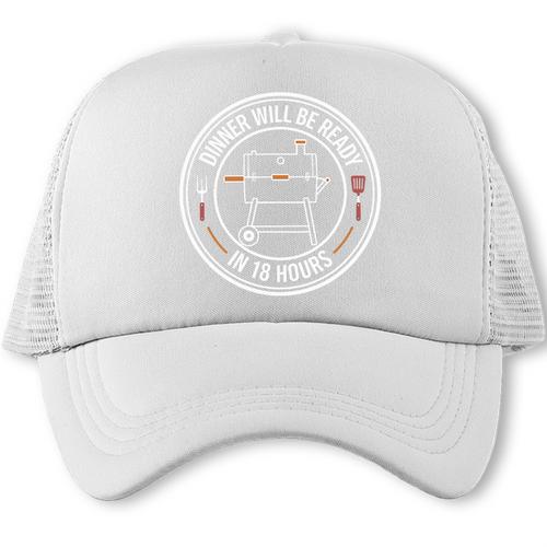 BBQ Dad Dinner Will Be Ready In 18 Hours Smoking Meat Premium Tri-Blend Trucker Cap - BBQ Dad Merch