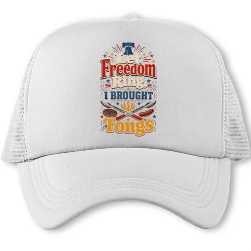 BBQ Dad Fourth Of July Grilling Patriotic Comfort Colors Crop Top Trucker Cap - BBQ Dad Merch