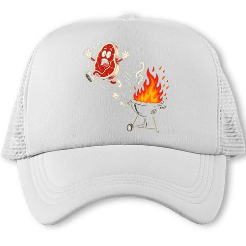 BBQ Dad Grill Barbecue Fathers Day Comfort Colors Crop Top Trucker Cap - BBQ Dad Merch