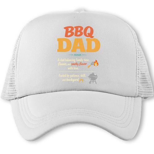 BBQ Dad Grilling Father Definition Backyard Barbecue Lover Comfort Colors Crop Top Trucker Cap - BBQ Dad Merch