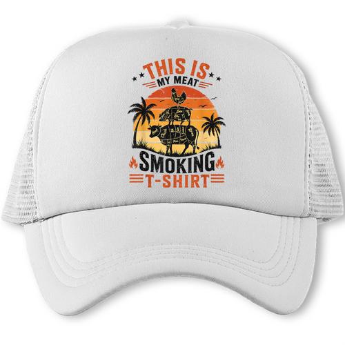BBQ Dad Joke This Is My Meat Smoking Shirt Grill Trucker Cap - BBQ Dad Merch