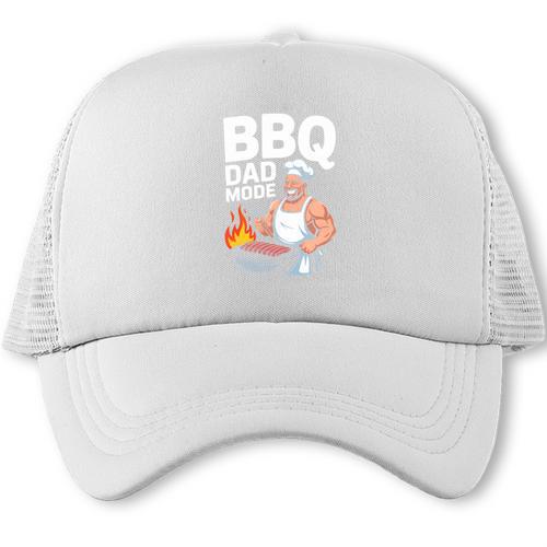BBQ DAD Mode Fathers Day Comfort Colors Crop Top Trucker Cap - BBQ Dad Merch