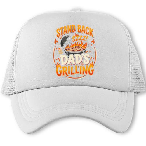 BBQ Dad Outdoor Cook Smoker Backyard Grill King Comfort Colors Crop Top Trucker Cap - BBQ Dad Merch