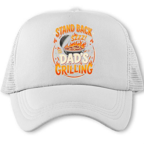 BBQ Dad Outdoor Cook Smoker Backyard Grill King Trucker Cap - BBQ Dad Merch