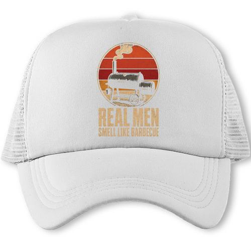 BBQ Dad Real Men Smell Like Barbecue Trucker Cap - BBQ Dad Merch
