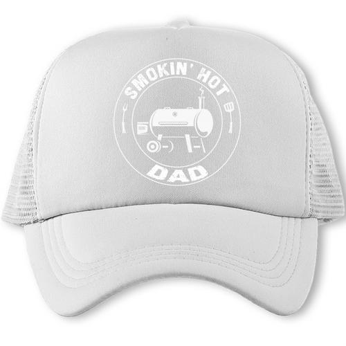 BBQ Dad Smokin Hot Dad Grill Master Fathers Day Comfort Colors Crop Top Trucker Cap - BBQ Dad Merch