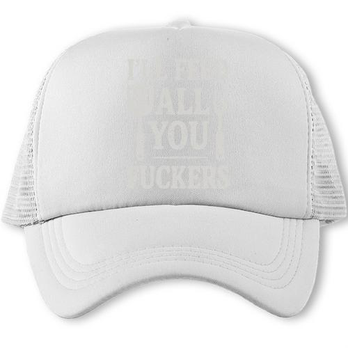 BBQ I’Ll Feed All You Fuckers BBQ Dad Cooking Grilling Trucker Cap - BBQ Dad Merch