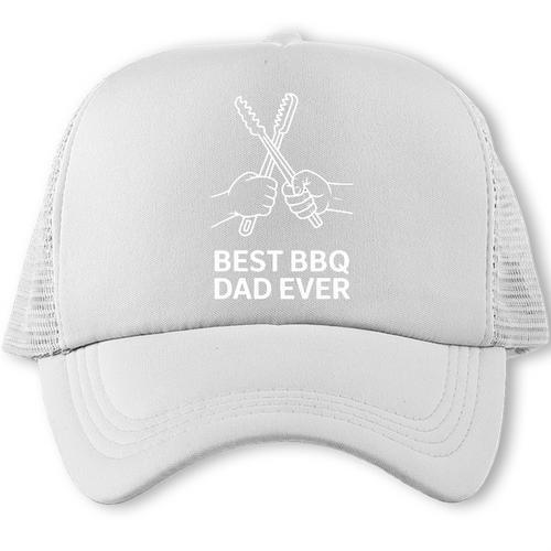 Best BBQ Dad Ever Fathers Day Grilling BBQ Premium Tri-Blend Trucker Cap - BBQ Dad Merch
