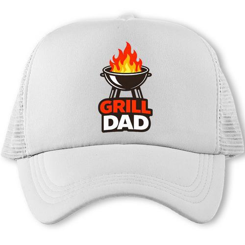 Grill Dad BBQ Dad Barbecue Grilling Father Premium Tri-Blend Trucker Cap - BBQ Dad Merch