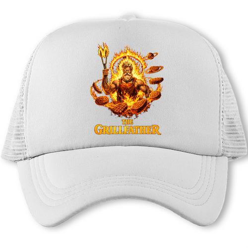 The Grillfather Mythic Vibe BBQ Dad Premium Tri-Blend Trucker Cap - BBQ Dad Merch
