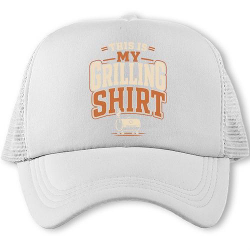 Grilling BBQ Dad Pitmaster Backyard Barbecue Comfort Colors Crop Top Trucker Cap - BBQ Dad Merch