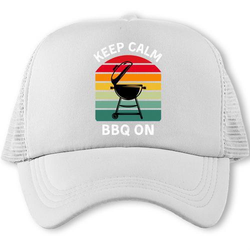 Grilling Master BBQ Daddy Dad Birthday Comfort Colors Crop Top Trucker Cap - BBQ Dad Merch