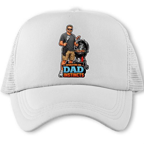 Grilling Master Father's BBQ Dad Instincts Premium Tri-Blend Trucker Cap - BBQ Dad Merch