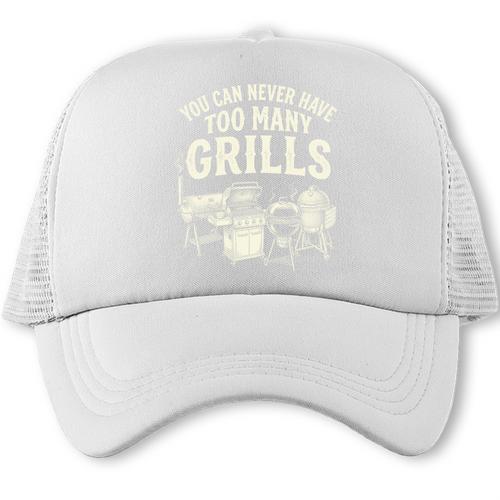 You Can Never Have Too Many Grills BBQ Dad Comfort Colors Crop Top Trucker Cap - BBQ Dad Merch