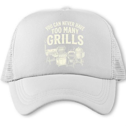 You Can Never Have Too Many Grills BBQ Dad Performance Trucker Cap - BBQ Dad Merch