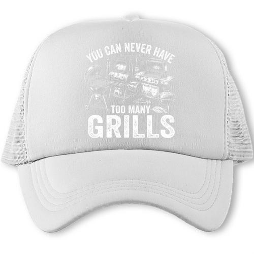 You Can Never Have Too Many Grills BBQ Dad Premium Tri-Blend Trucker Cap - BBQ Dad Merch
