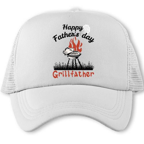Happy Father's Day Grillfather BBQ Dad Barbecue Comfort Colors Crop Top Trucker Cap - BBQ Dad Merch