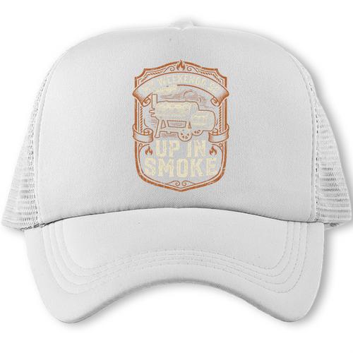 Meat Smoking BBQ Dad Premium Tri-Blend Trucker Cap - BBQ Dad Merch
