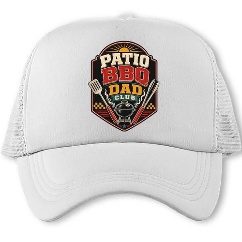 Patio BBQ Dad Club Father's Day Cookout Charcoal Weekend Premium Tri-Blend Trucker Cap - BBQ Dad Merch