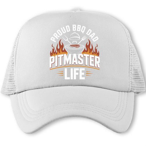 Proud BBQ Dad Pitmaster Life Comfort Colors Crop Top Trucker Cap - BBQ Dad Merch