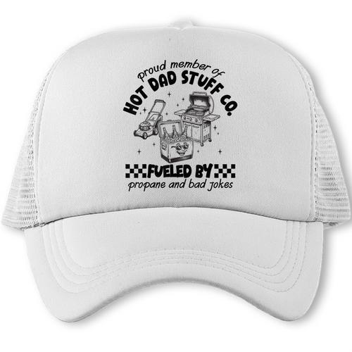 Proud Member Hot Dads Stuff Co BBQ DadBarbecue Grill Lover Trucker Cap - BBQ Dad Merch