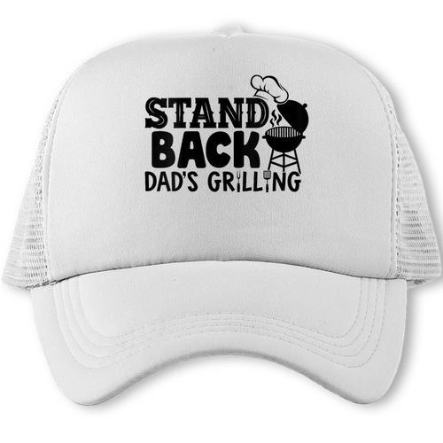 Women's Stand Back Dad’s Grilling – BBQ Dad Humor Barbecue Trucker Cap - BBQ Dad Merch
