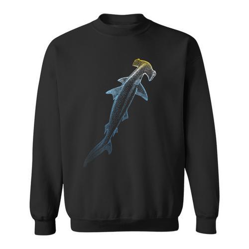 Beautiful Colors Swimming Hammerhead Shark Lovers Sweatshirt - SwimGear Co