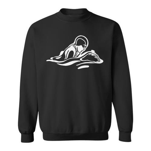 Breaststroke Swimming Stylized Design For Swimmers Sweatshirt - SwimGear Co