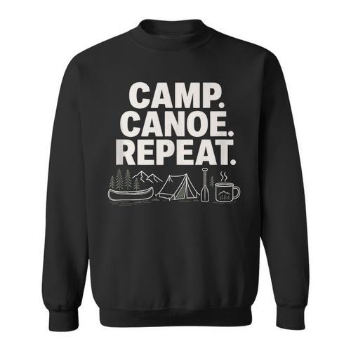 Camp Canoe Repeat Outdoor Adventure Sweatshirt - Paddle Life