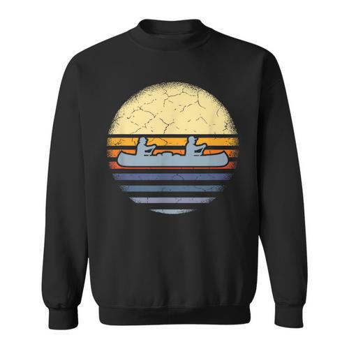 Canoe Canoeing Vintage Sunset Sweatshirt - Paddle Life
