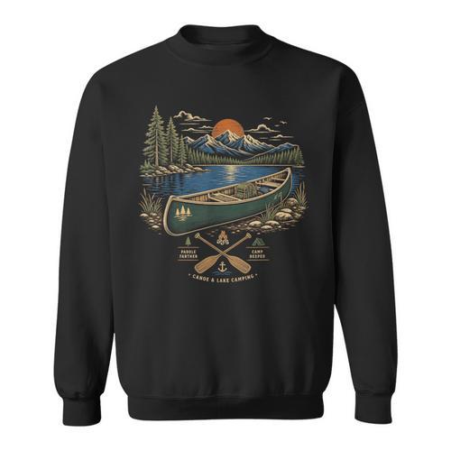 Canoe And Lake Camping Paddle Camp Sweatshirt - Paddle Life