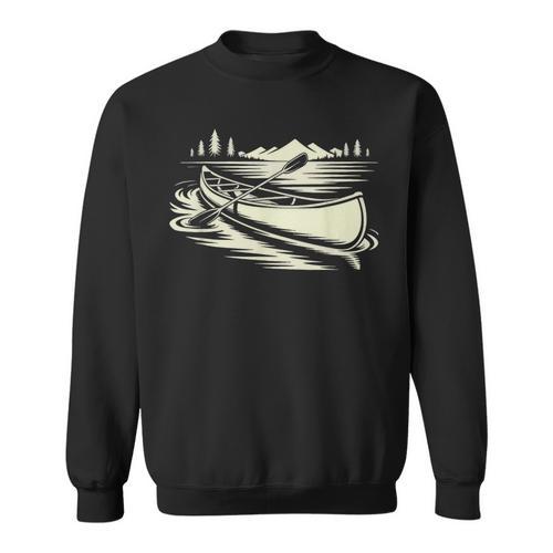 Canoe Tripper Loading Portage Pack First Light Sweatshirt - Paddle Life