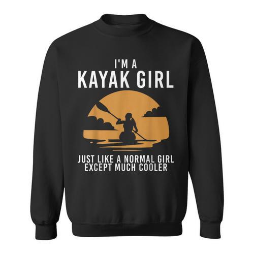 Cool Kayak For Women Girls Kayaker Canoe Kayaking Paddle Oar Sweatshirt - Paddle Life