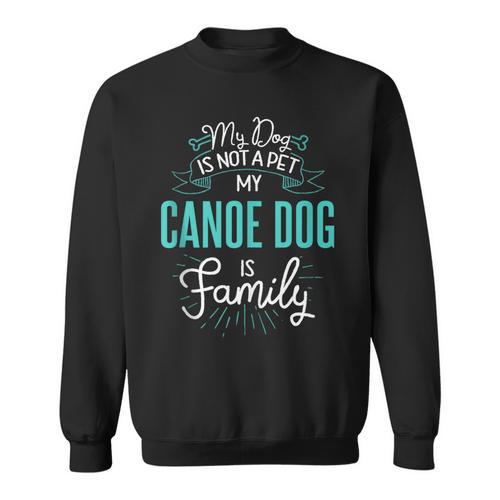 Cute Canoe Dog Shirt Family Dog For Women Men Sleeveless Sweatshirt - Paddle Life