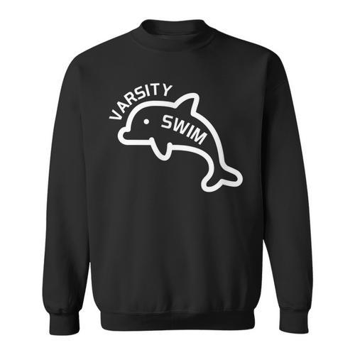 Dolphin Dolfin Varsity Swim Swim Team Swim Club Swimming Sweatshirt - SwimGear Co
