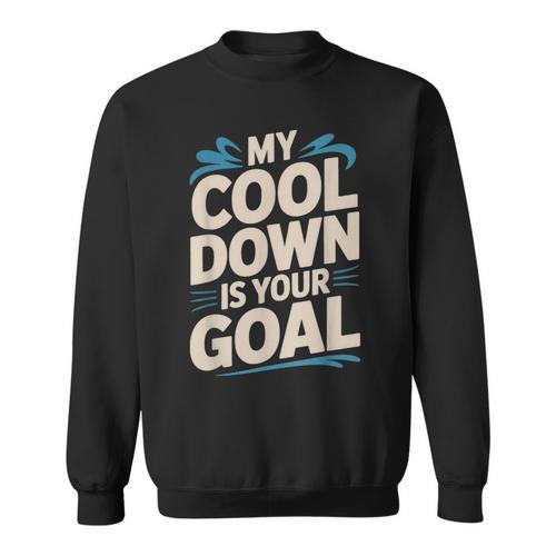 Masters Swimmer Cool Down Workout Humor Bold Swimming Sweatshirt - SwimGear Co