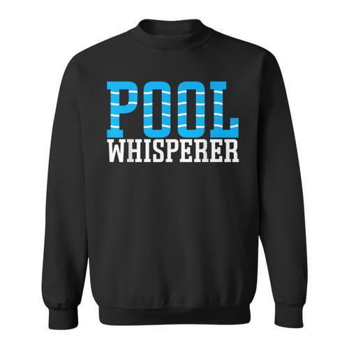 Pool Guy Pool Whisperer Boy Men Swimming Pool Sweatshirt - SwimGear Co