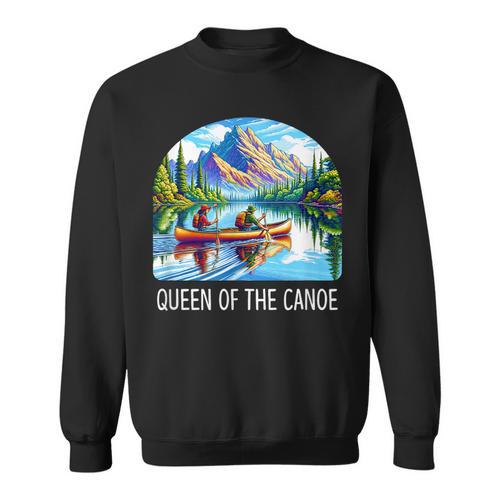 Queen Of The Canoe Canoeing Sweatshirt - Paddle Life