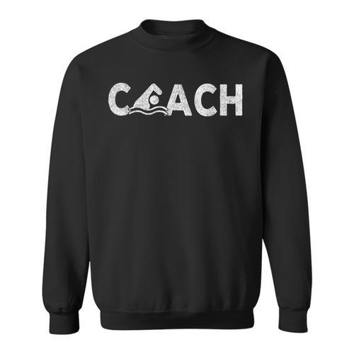 Swim Coach Swimming Coach Swim Teacher Swimmer Retro Sweatshirt - SwimGear Co