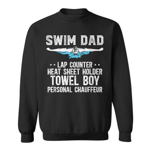 Swim Dad Definition Swimming Dad Of A Swimmer Dad Sweatshirt - SwimGear Co
