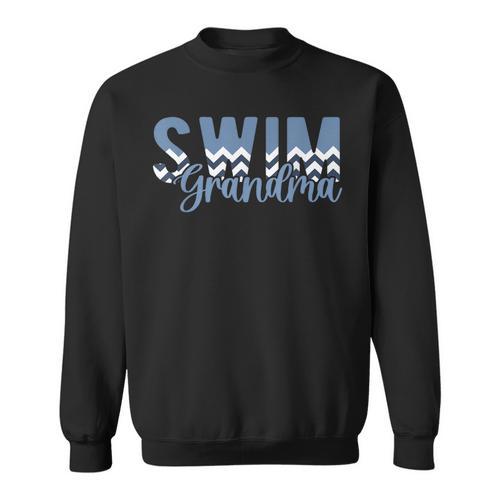 Swim Grandma For Mother's Day Polyester 100 Small Short Sleeve Pull On 1 Count Women Grandmothers Swimming Enthusiasts For Grandmothers Sweatshirt - SwimGear Co