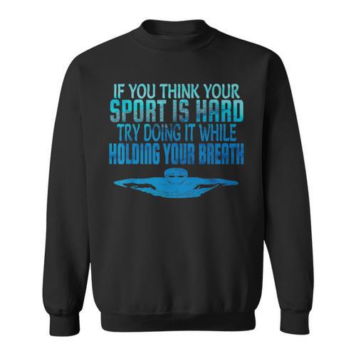 Swim Swimmer Tshirt Swimming Shirt Sport Practice Tee Sweatshirt - SwimGear Co