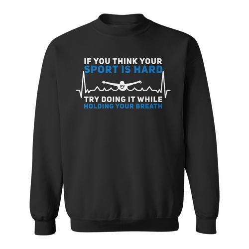 Swimming Apparel For Swim Team Heartbeat Swimmer Sweatshirt - SwimGear Co