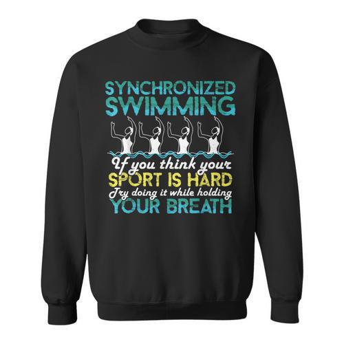 Synchronized Swimming Shirt Synchro Swimmer Artistic Sweatshirt - SwimGear Co