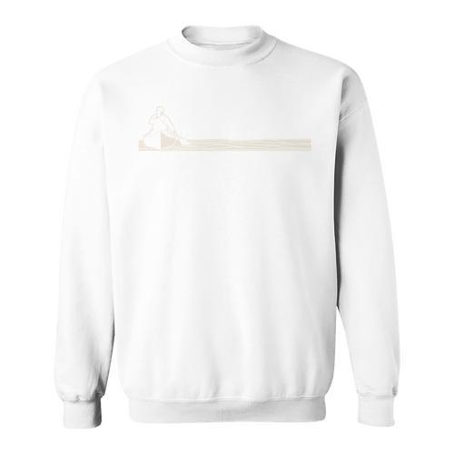 Canoeing Minimal River Lake Canoe Comfort Colors Adult Sweatshirt Sweatshirt - Paddle Life