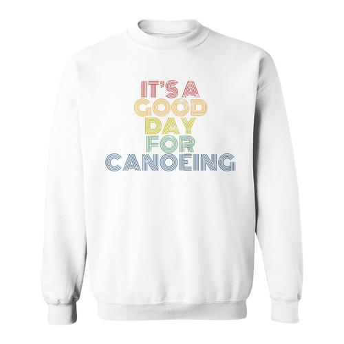 It's A Good Day For Canoeing Retro 70s Vintage Distressed Raglan Baseball Tee Sweatshirt - Paddle Life