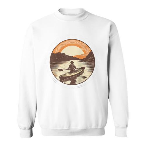 Kayak Kayaker Canoes-Boating Water-Paddle Canadier-Canoe Raglan Baseball Tee Sweatshirt - Paddle Life