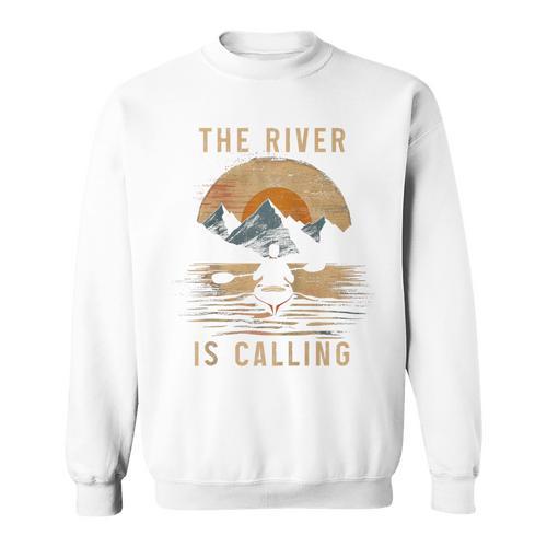 Kayak Kayak Vintage Mountains Canoe Kayak Raglan Baseball Tee Sweatshirt - Paddle Life