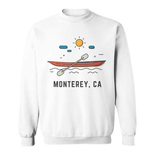 Monterey California Kayak Canoe Paddling Outdoor Sweatshirt - Paddle Life