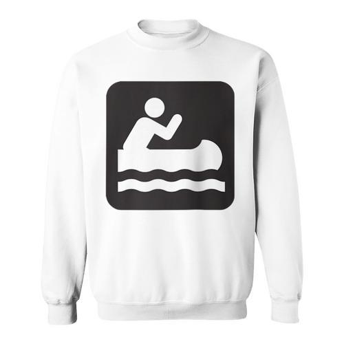 Outdoors Water Sports Canoe Canoeist Raglan Baseball Tee Sweatshirt - Paddle Life